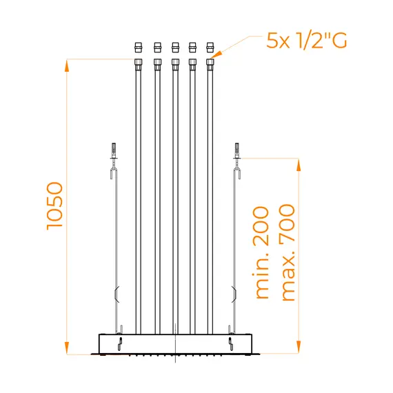 Верхний многофункциональный душ RGW SP-72