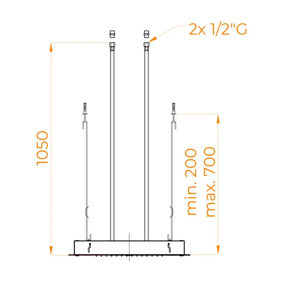 Верхний многофункциональный душ RGW SP-74