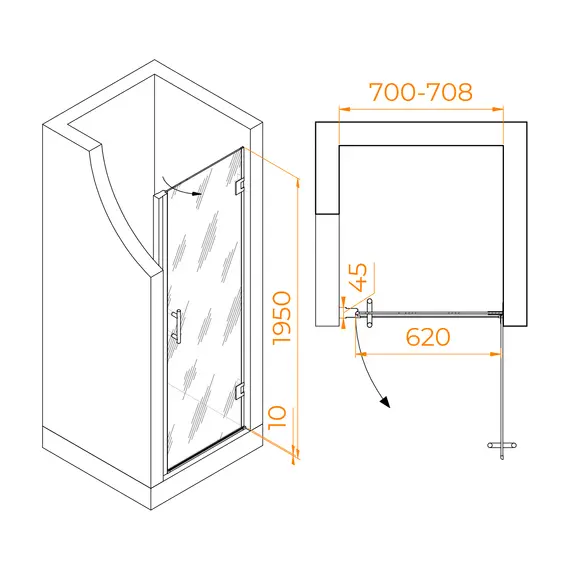 Душевая дверь RGW HO-011