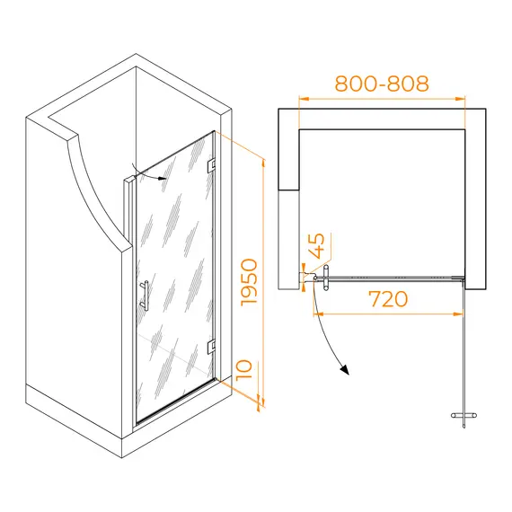 Душевая дверь RGW HO-011