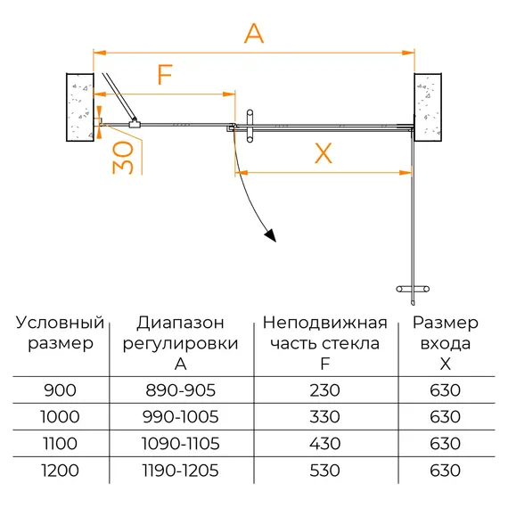 Душевая дверь RGW HO-012B