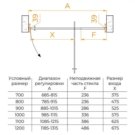 Душевая дверь RGW PA-008