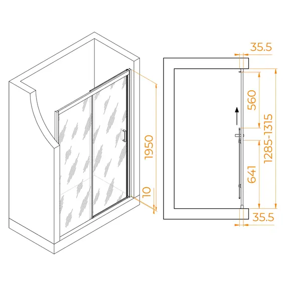 Душевая дверь RGW PA-017B