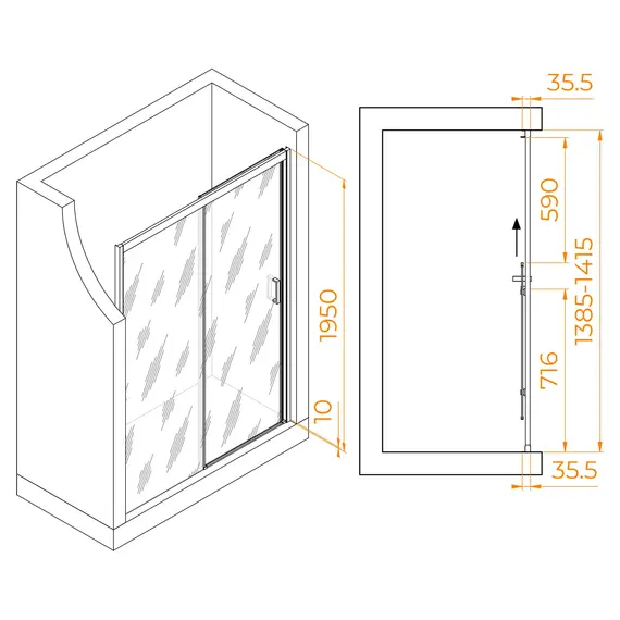 Душевая дверь RGW PA-017B