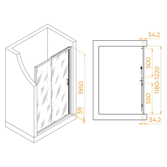 Душевая дверь RGW PA-14
