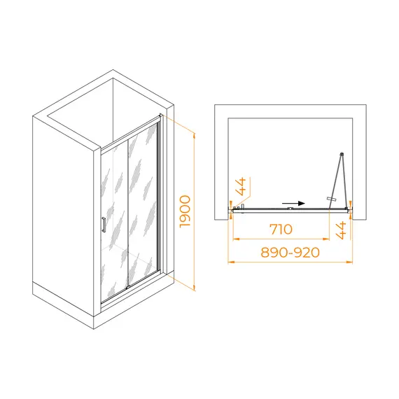 Душевая дверь RGW PA-21