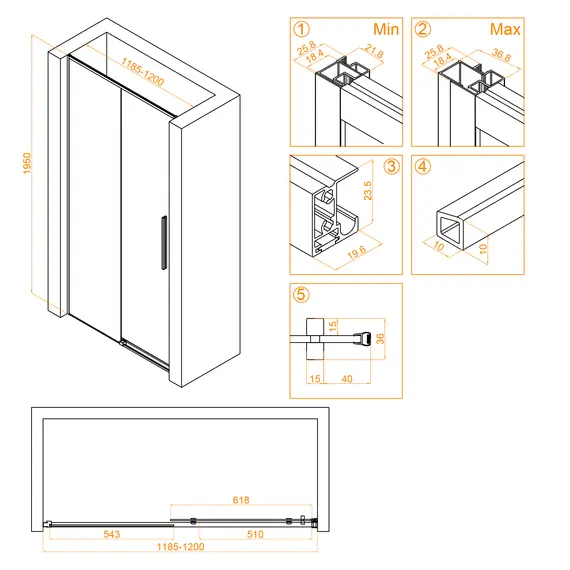 Душевая дверь RGW SV-12G
