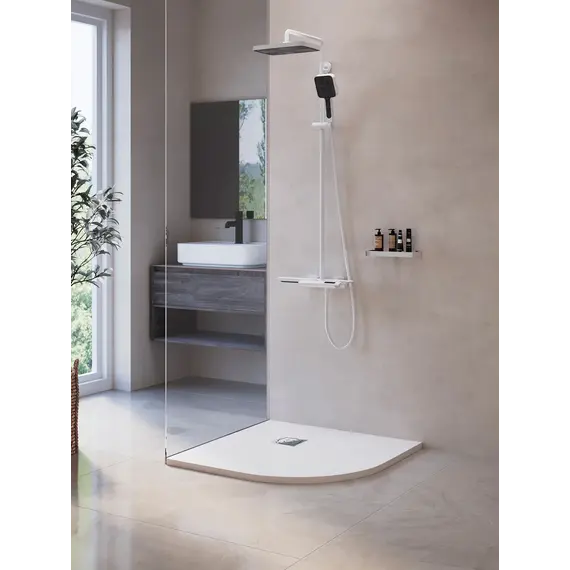 Душевой поддон полукруглый RGW ST/R-W Белый