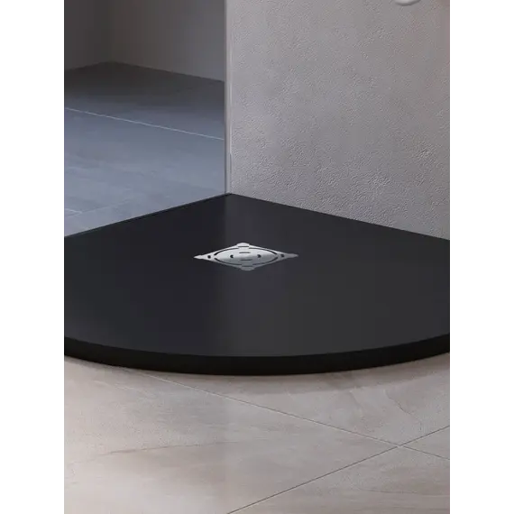 Душевой поддон полукруглый RGW ST/R-G Графит