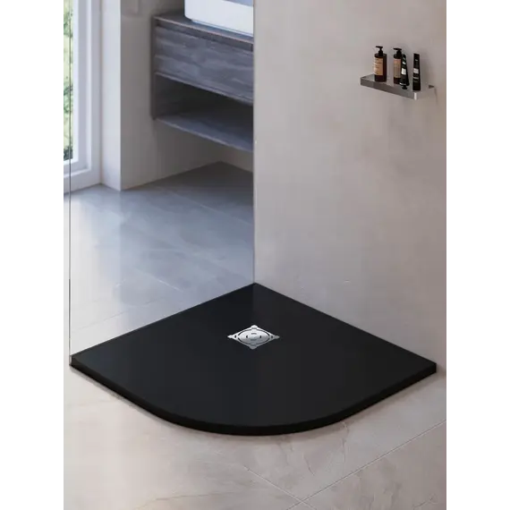 Душевой поддон полукруглый RGW ST/R-G Графит