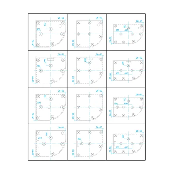 Душевой поддон асимметричный RGW ST/AL-W Белый
