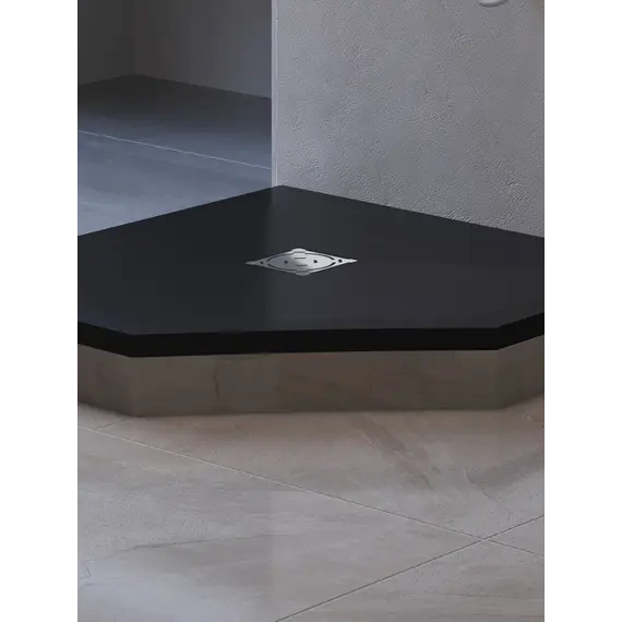 Душевой поддон трапеция RGW ST/T-G Графит