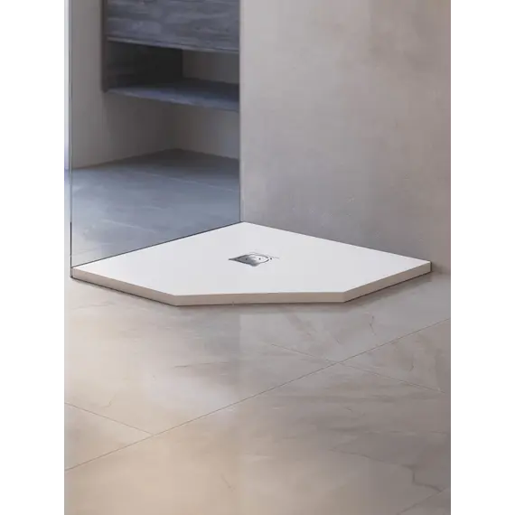 Душевой поддон трапеция RGW ST/T-W Белый