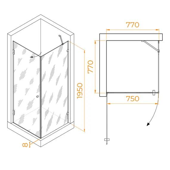 Душевой уголок RGW HO-034
