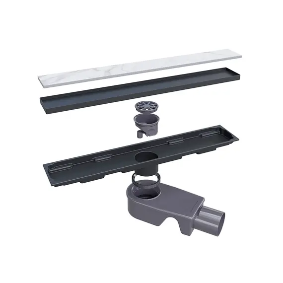 Душевой трап RGW SDR-22B черный