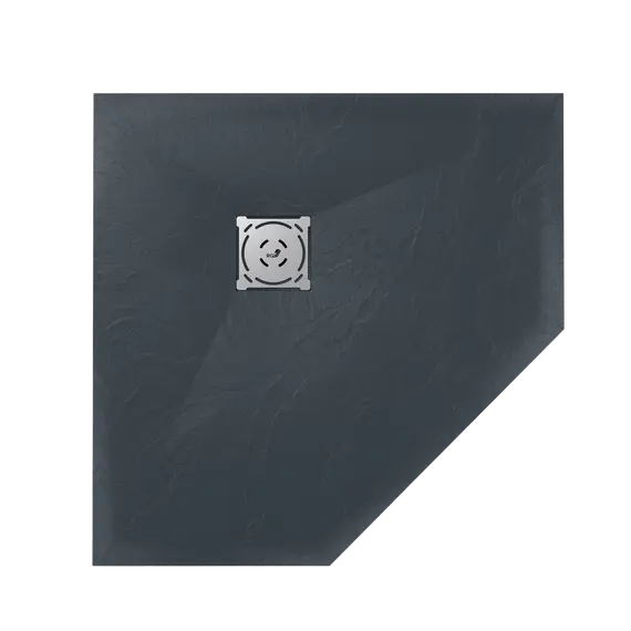 Душевой поддон трапеция RGW ST/T-G Графит