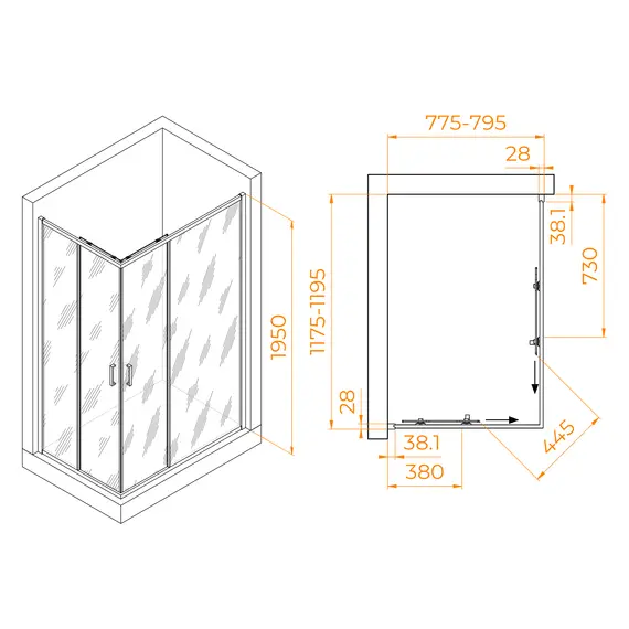 Душевой уголок RGW PA-246
