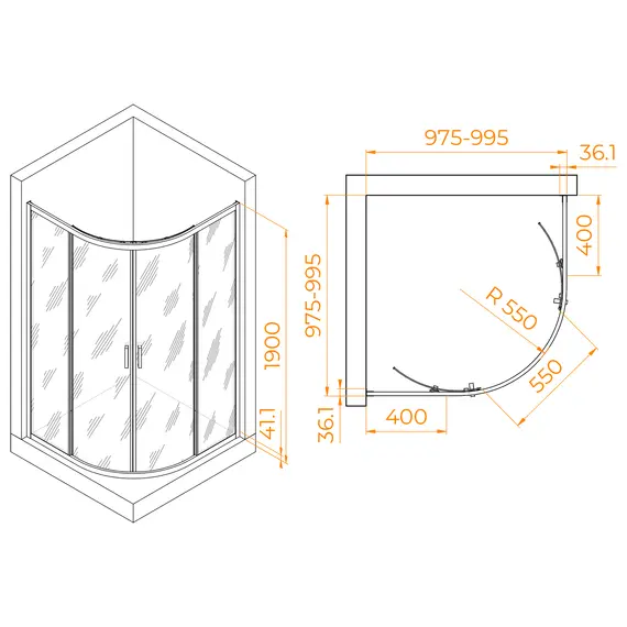 Душевой уголок RGW PA-51