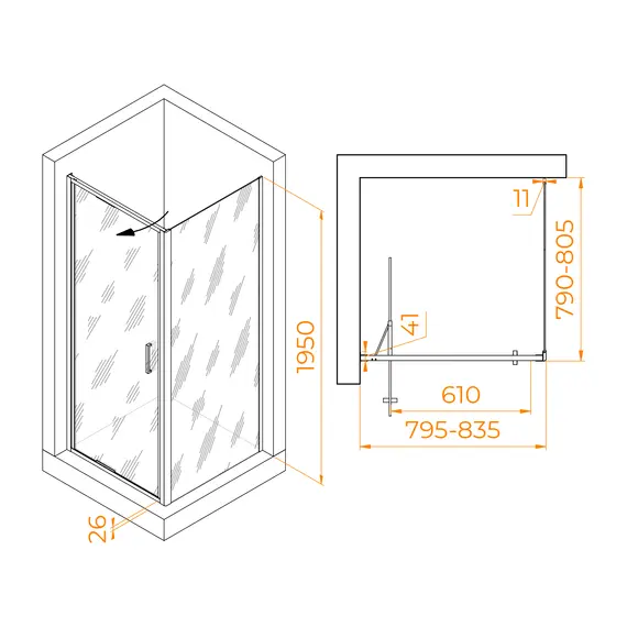 Душевой уголок RGW SV-135B