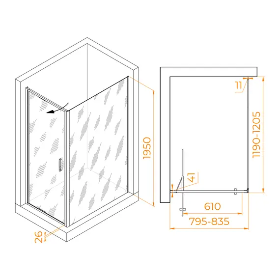 Душевой уголок RGW SV-145B