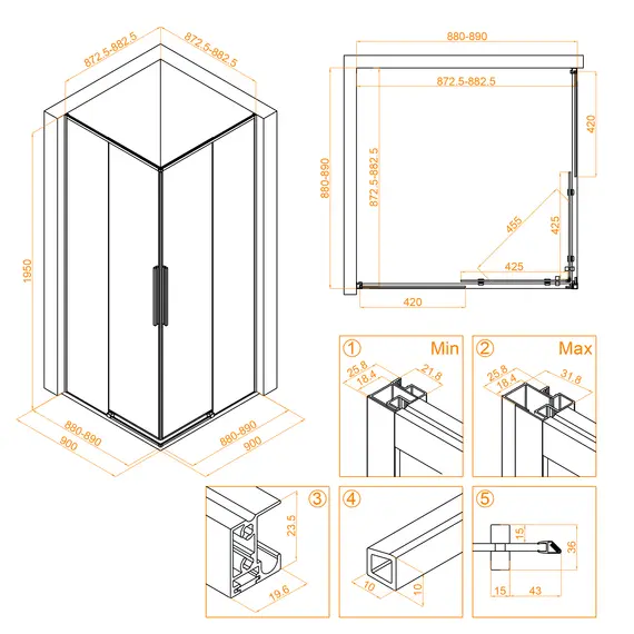 Душевой уголок RGW SV-31