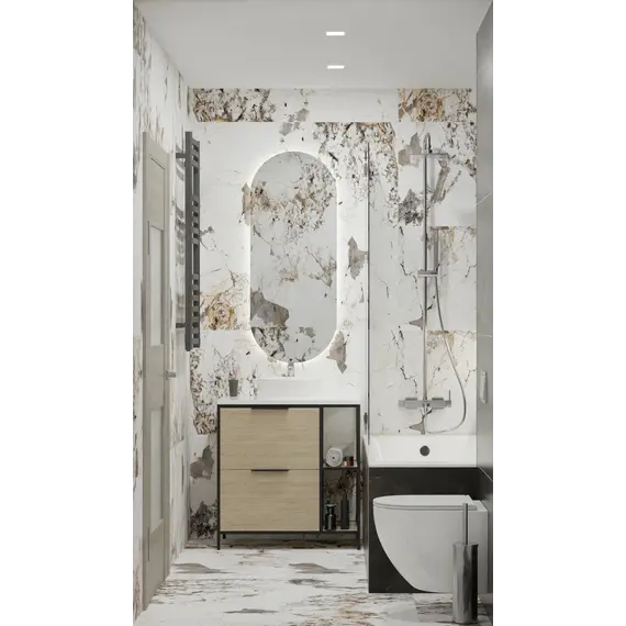 Керамогранит Лоран / Laurent Белый 60x120 _ 1\46,08