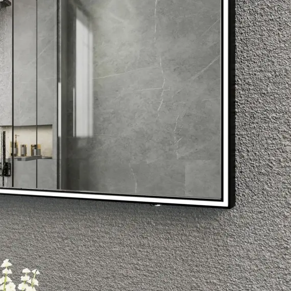 Зеркало со встроенной подстветкой и подогревом ESBANO ES-3803 черный