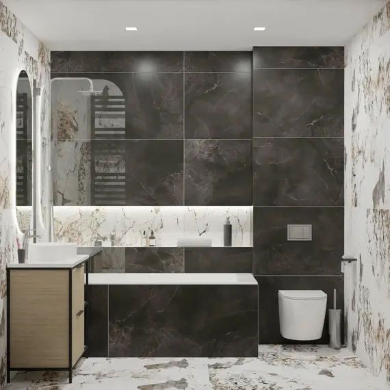  Керамогранит Фрейя / Freya Черный 60x120 _ 1\40,32