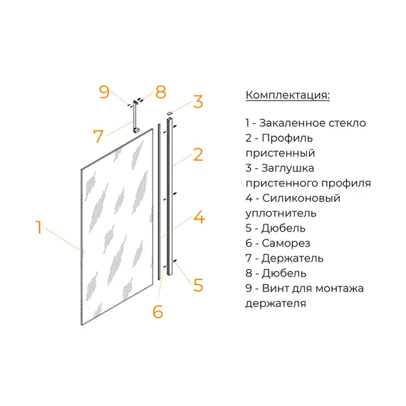Шторка на ванну RGW SC-151B