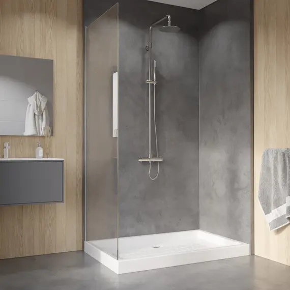 Душевой поддон прямоугольный керамический RGW CR высота 10 см