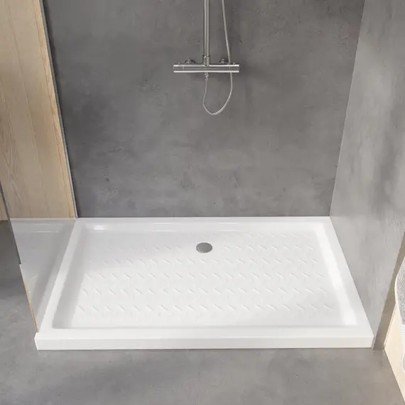 Душевой поддон прямоугольный керамический RGW CR высота 6см