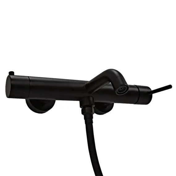 Смеситель для ванны с душем AVS Slimmer черный матовый