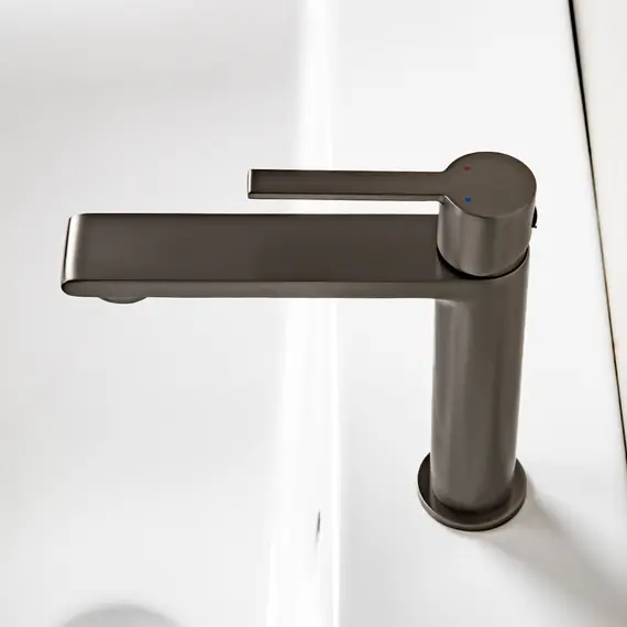 Смеситель для раковины AVS Elegant оружейная сталь