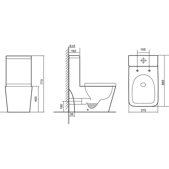 Унитаз-моноблок напольный Triton Mono Pro MO-8706