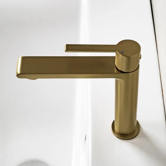 Смеситель для раковины AVS Elegant брашированное золото