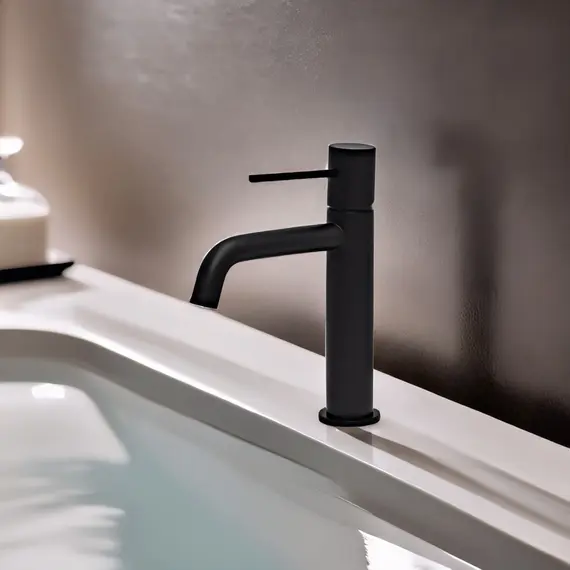 Смеситель для раковины AVS Slimmer черный матовый