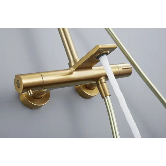 Душевая стойка AVS Elegant брашированное золото