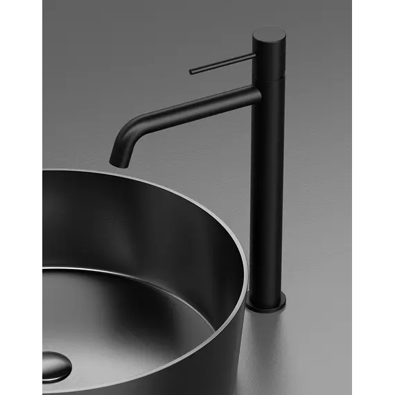 Смеситель для раковины AVS Slimmer высокий, черный матовый
