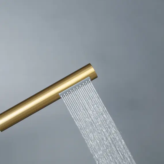 Смеситель для ванны с душем AVS Slimmer брашированное золото