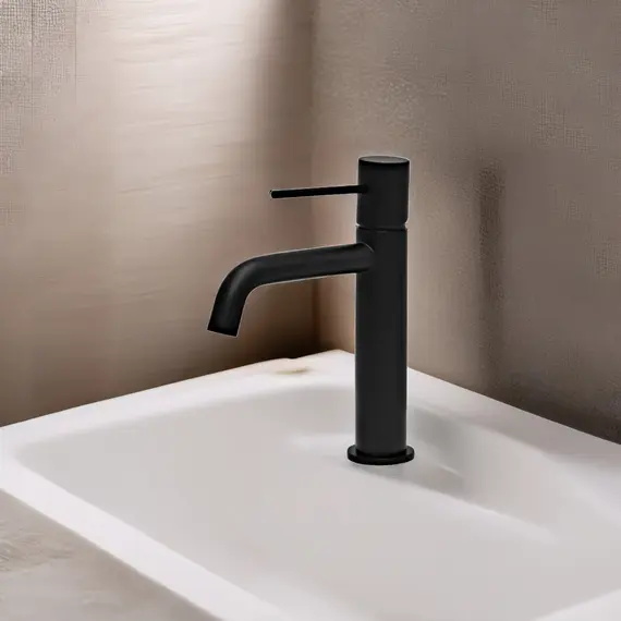 Смеситель для раковины AVS Slimmer черный матовый