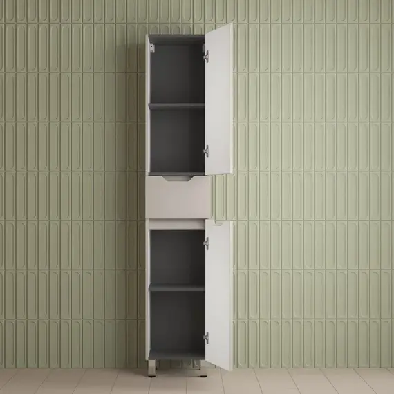 Пенал Style line "Остин" 36 см напольный 1 ящик крем эмаль PLUS