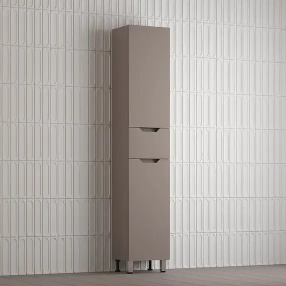 Пенал Style line "Остин" 36 см напольный 1 ящик тауп темный эмаль PLUS