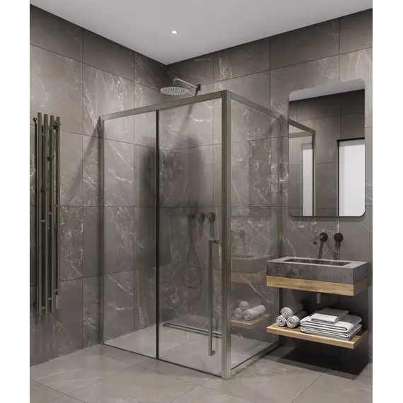 Timo душевое ограждение TDSS-/13C-8L/R, раздвиж , проф никель