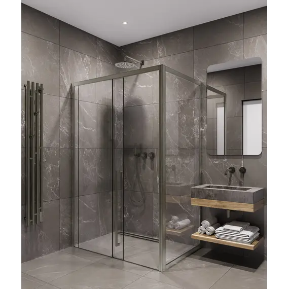 Timo душевое ограждение TDSS-/13C-8L/R, раздвиж , проф никель