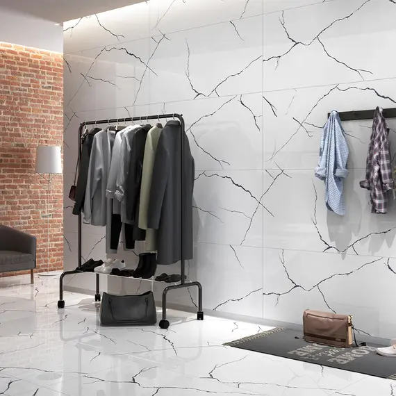 Керамогранит AVS Bettal Black 60x120 полированный/карвинг