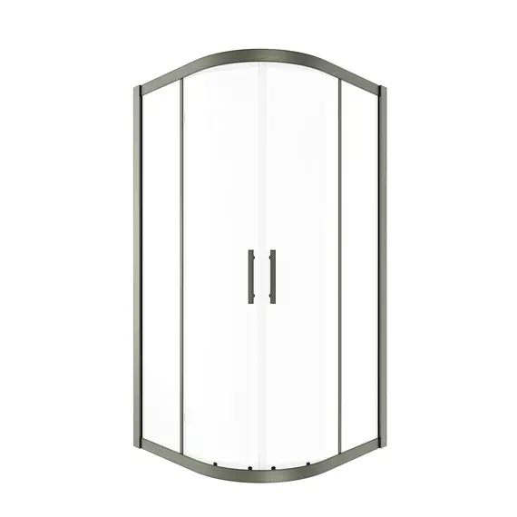 Timo Душевой угол TPSS-90-100/13C-8, раздвиж , проф никель, стекло проз 8 мм