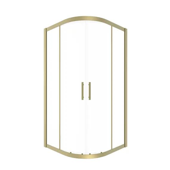 Timo Душевой угол TPSS-90-100/17C-8, раздвиж, проф мат золото, стекло проз 8 мм