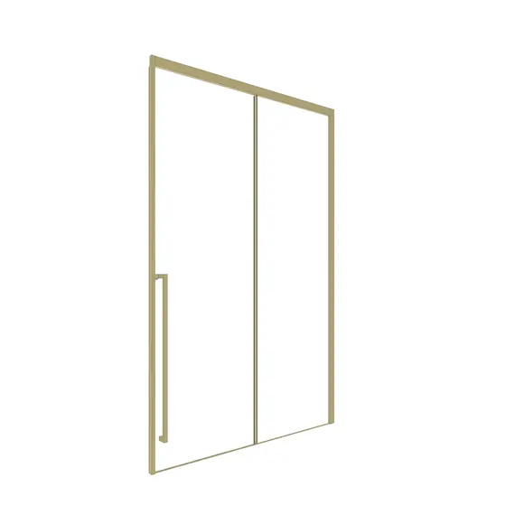 Timo Душевая дверь TDSS-/17C-8L/R, раздвиж , проф мат золото, стекло проз 8 мм
