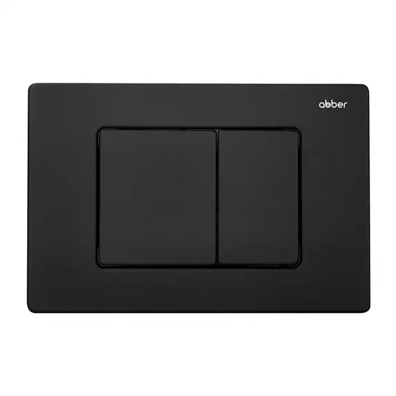 Комплект ABBER унитаз AC1100MB черный матовый с инсталляцией AC0105 и кнопкой , биде AC1150MB с инсталляцией AC0101P