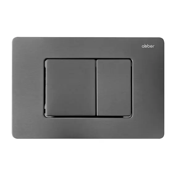 Комплект подвесной унитаз ABBER Rechteck AC1201 белый с инсталляцией AC0105 и кнопкой  никель